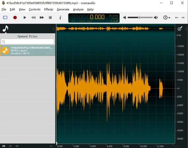 Ocenaudio(錄音和音頻編輯軟件) v3.15.1 中文綠色版