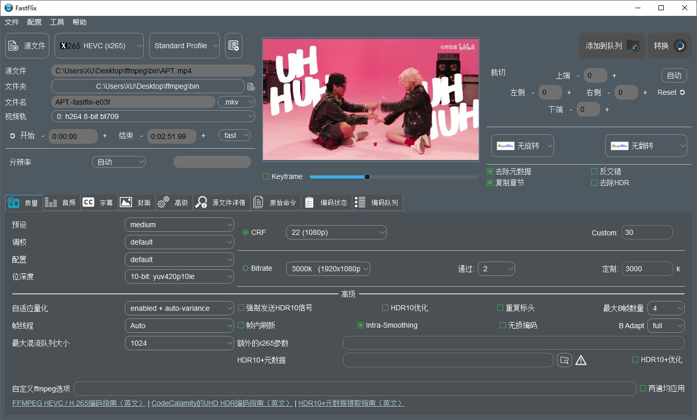 開源的視頻文件轉換軟件 | FastFlix v5.12.2 中文綠色版