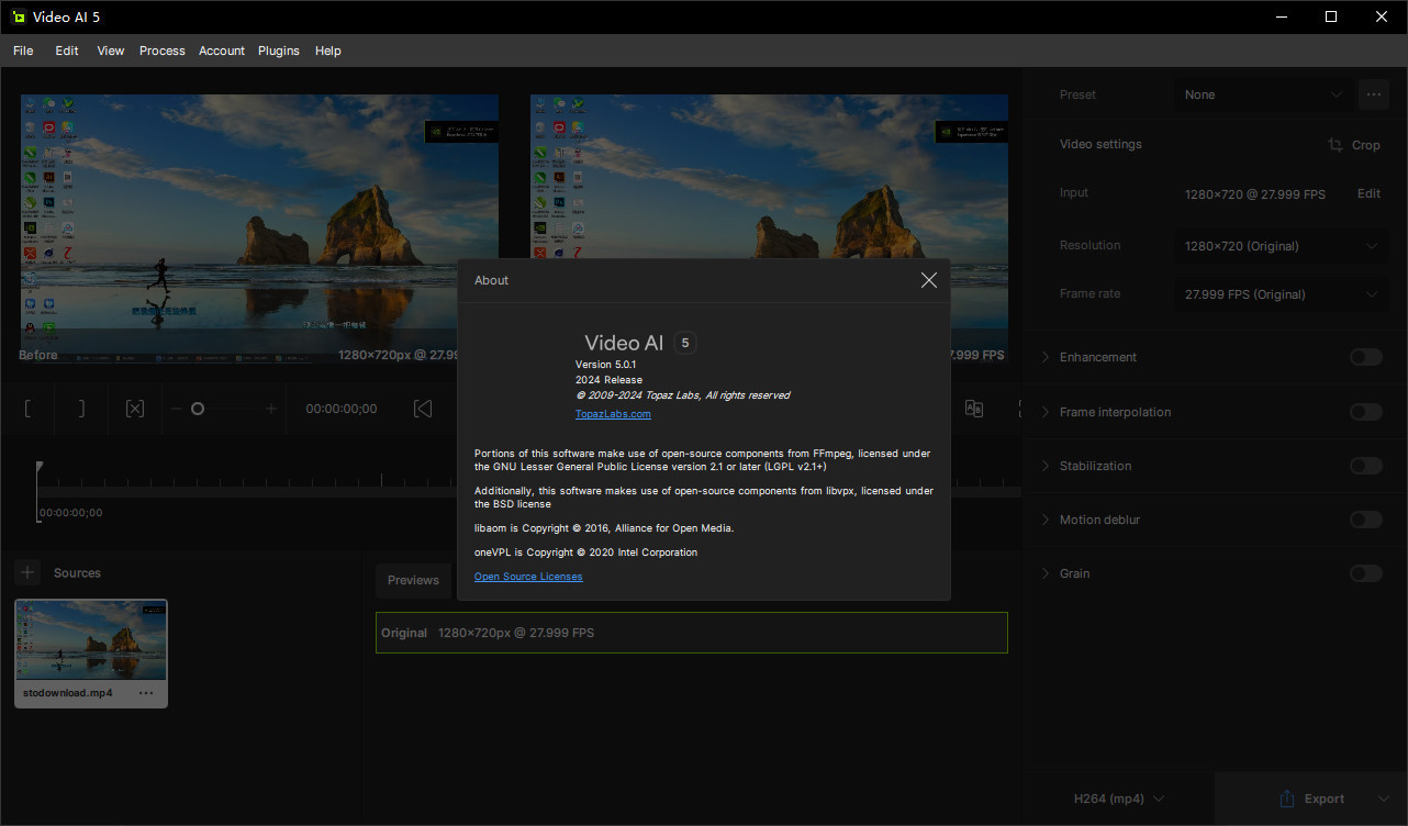AI視頻修復(fù)軟件 | Topaz Video AI v7.1.4 英文便攜版