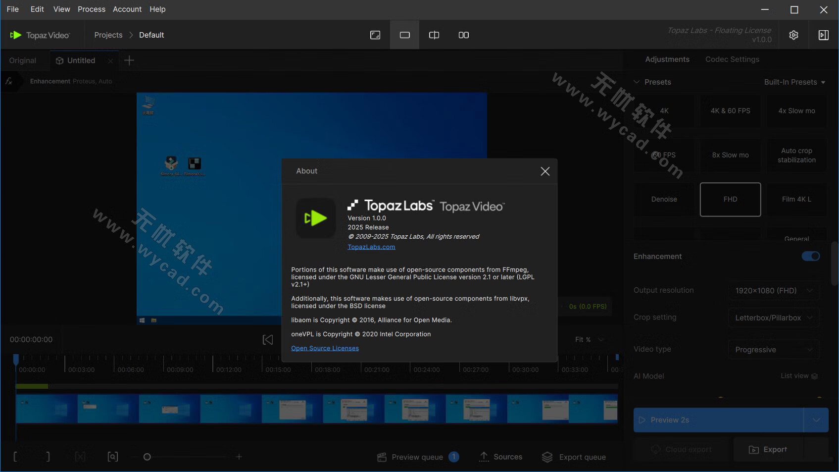 AI視頻修復軟件 | Topaz Video v1.0.0 直裝破解版