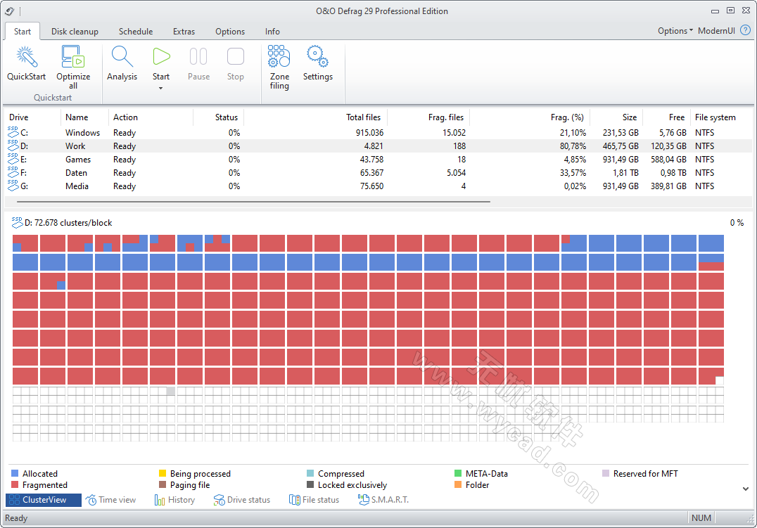 磁盤碎片整理工具 | O&O Defrag Professional v30.0.1073 綠色版