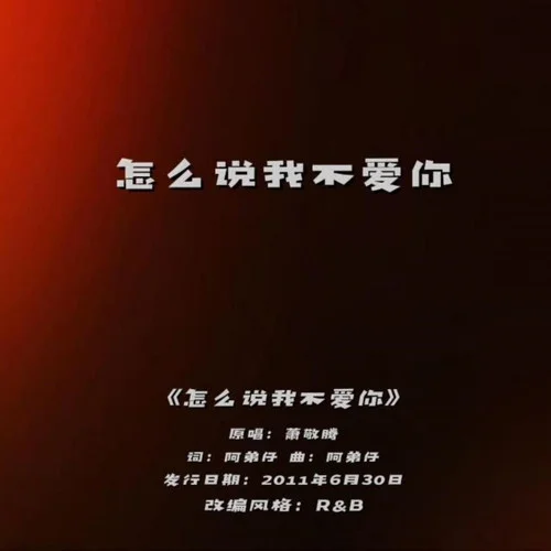 怎么说我不爱你 (R&B版)-邱锡丁DinDin