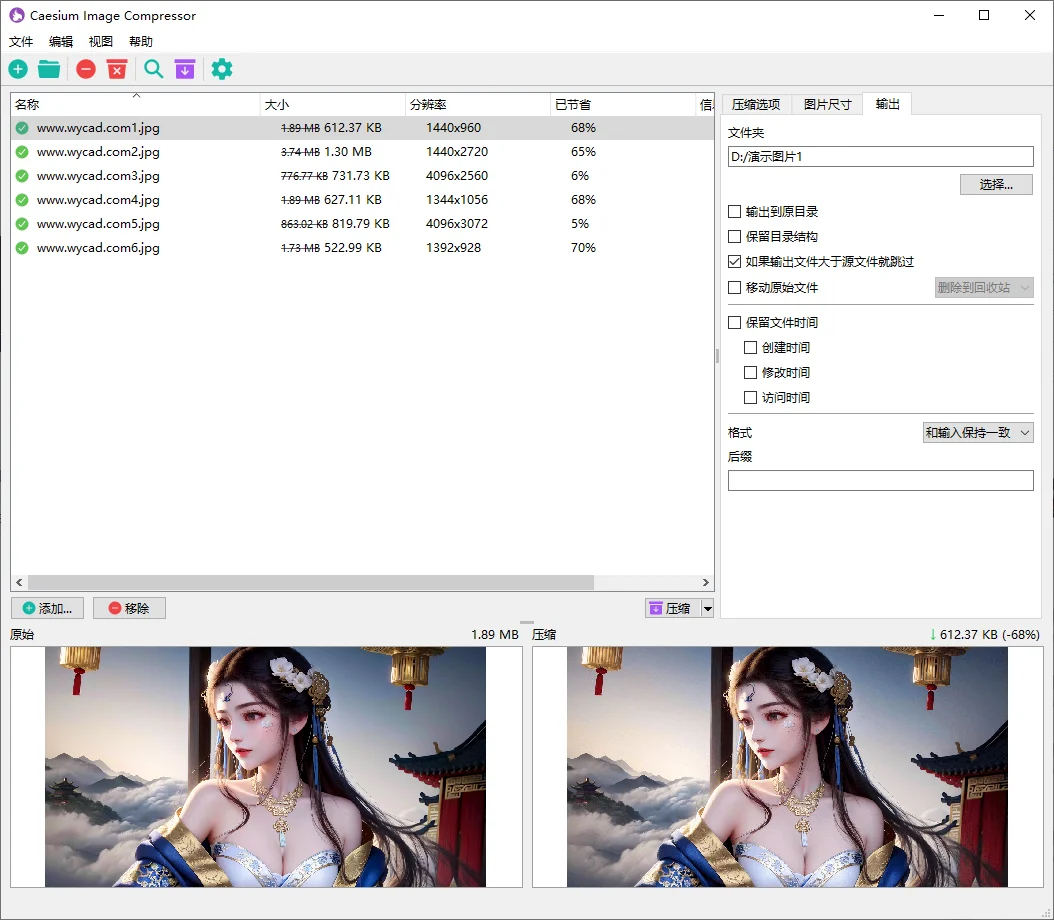 圖片壓縮工具 | Caesium Image Compressor v2.8.5 中文綠色版