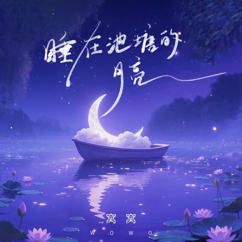 睡在池塘的月亮-窩窩