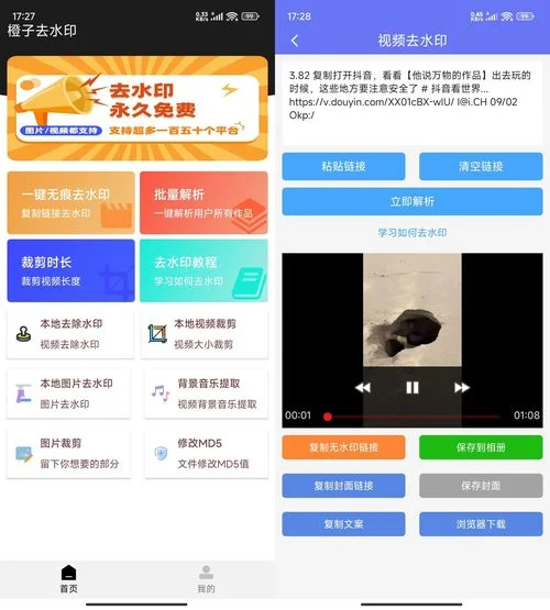 安卓橙子去水印解析多功能 v3.1.15