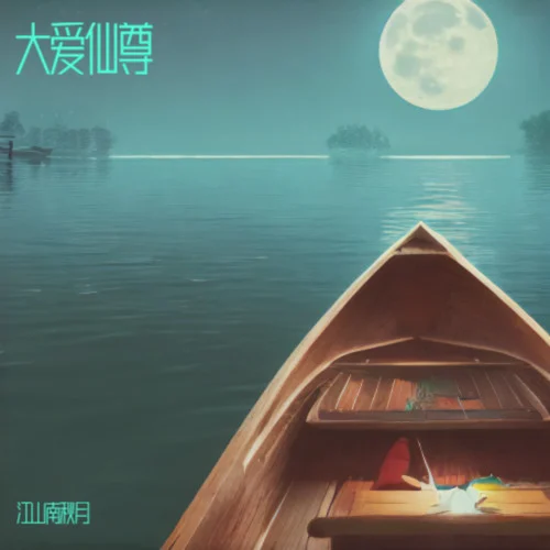 月夕江皱秋波-知我-江山南秋月