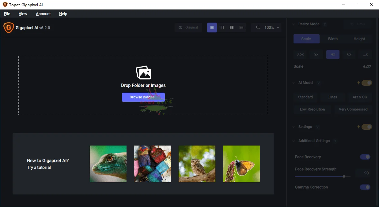 图片无损放大Topaz Gigapixel AI v8.4.4