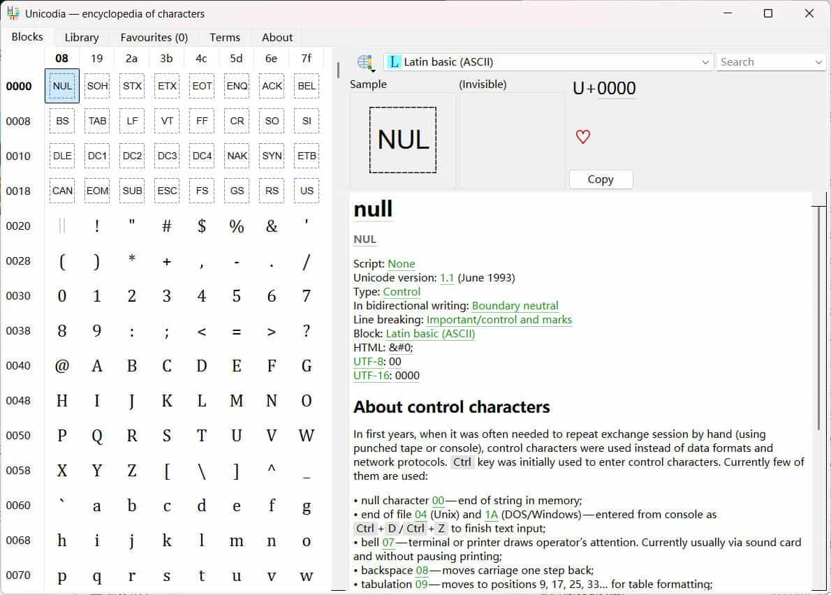Unicode字符查詢Unicodia v3.0.8綠色版