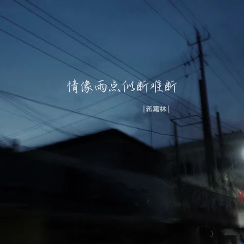 情像雨點似斷難斷-蔣蕙林
