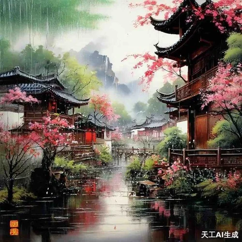 雨落桃源鎮(zhèn)（古風純音樂）-凱楓