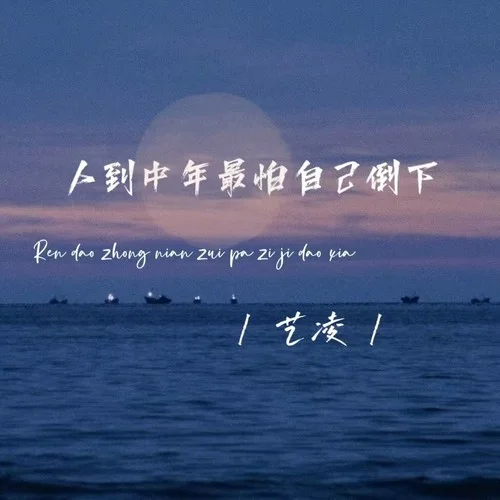 人到中年最怕自己倒下-藝凌