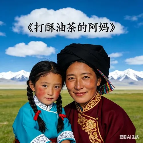 打酥油茶的阿妈(清唱第一缕阳光阿妈开始忙碌了)-央金拉姆