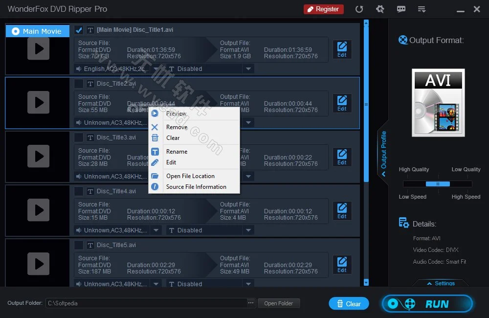 WonderFox DVD Ripper(專業(yè)DVD轉(zhuǎn)換軟件) Pro v24.2 便攜版