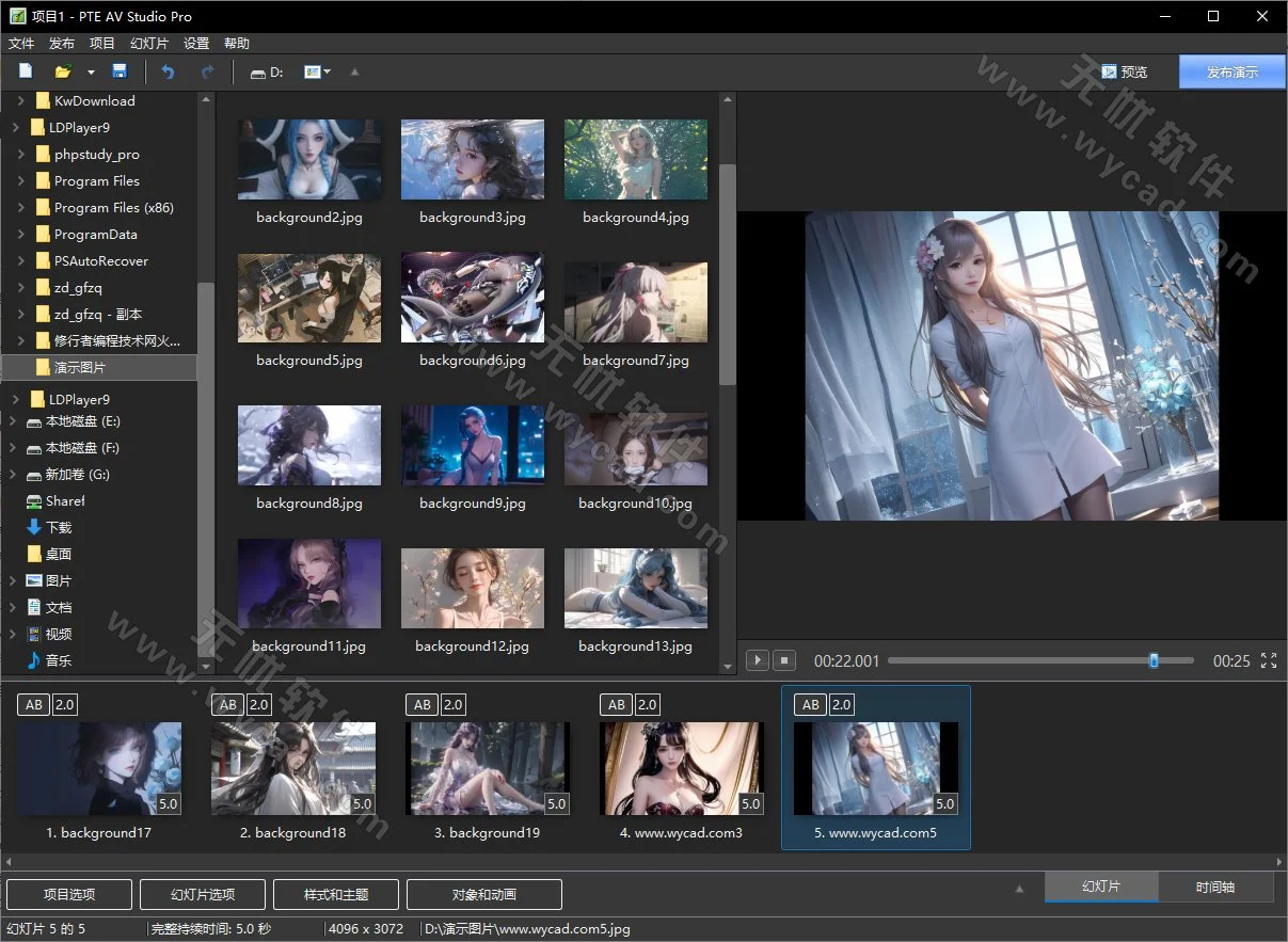 幻燈片制作軟件 | PTE AV Studio Pro v11.0.21.2 中文便攜版