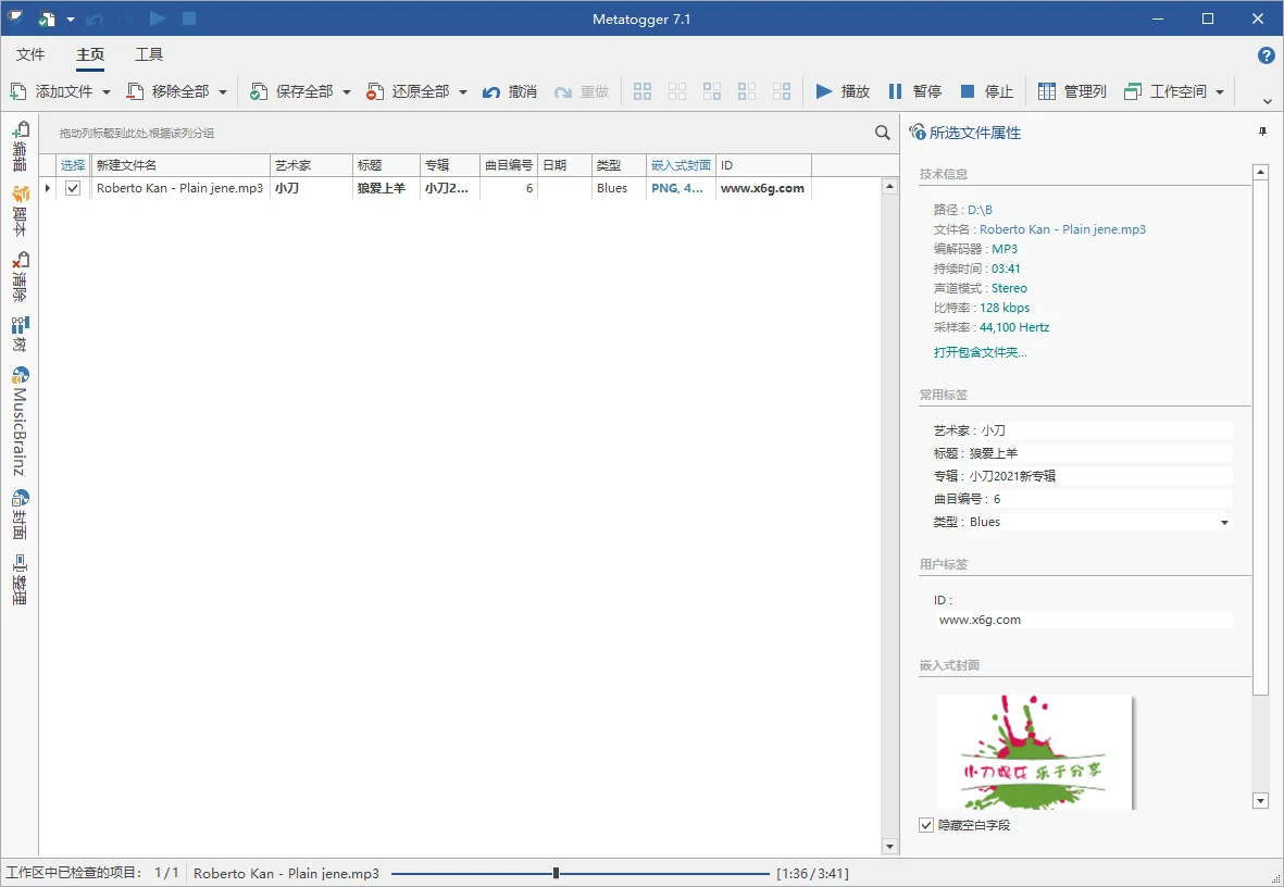 Metatogger音頻編輯v7.7.1.0綠色版
