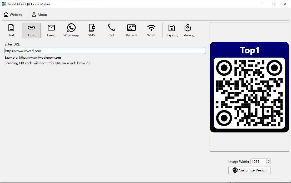 二維碼生成軟件 | TweakNow QR Code Maker v4.3.0 便攜版