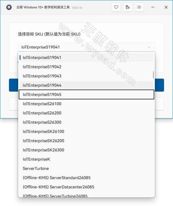 Windows和OFFICE激活工具 | 云萌Windows 10+ 数字权利激活工具 v3.0.1 Build 260803-2截图2