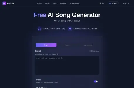 AI-Song的网站截图
