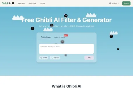 Ghibli AI的网站截图