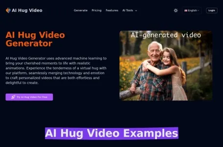 AI Hug Video的网站截图