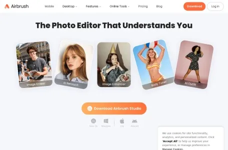 AirBrush的网站截图