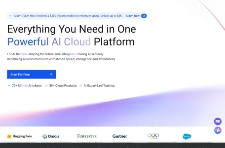 阿里云的网站截图