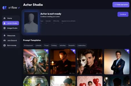 Artflow的网站截图