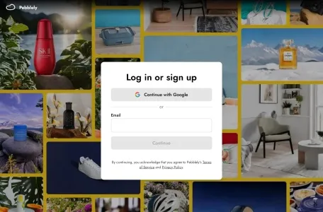 Pebblely的网站截图