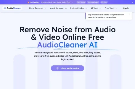 AudioCleaner AI的网站截图