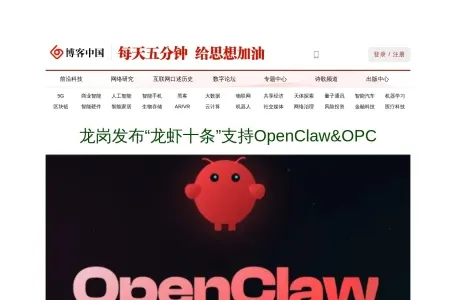 博客中国的网站截图