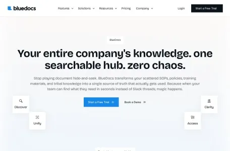 BlueDocs的网站截图