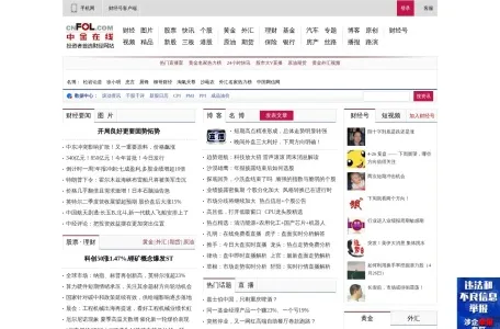 中金在线的网站截图