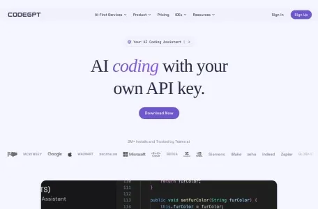 CodeGPT的网站截图