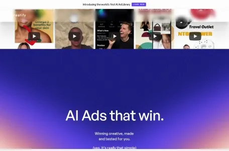 Creatify的网站截图