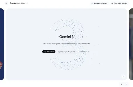 Gemini的网站截图