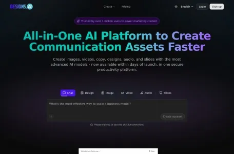 Designs.ai的网站截图