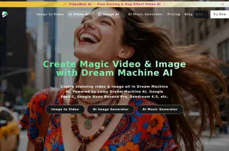 Dream Machine AI的网站截图