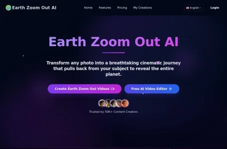 Earth Zoom Out AI的网站截图