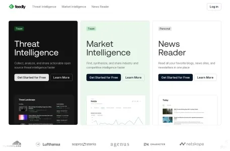 Feedly的网站截图