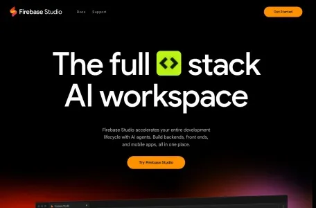 Firebase Studio的网站截图