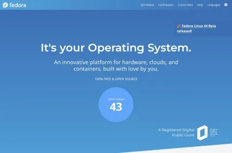 Fedora的网站截图