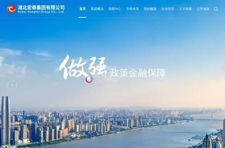 湖北省宏泰国有资本投资运营集团的网站截图