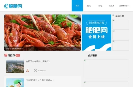 合肥热线的网站截图