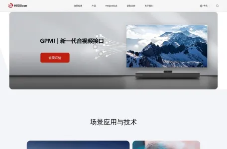 海思的网站截图