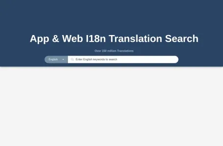 I18n Translation Search Engine的网站截图