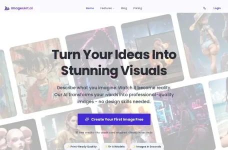 ImagesArt.ai的网站截图