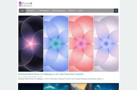 IPhone Wallpapers的网站截图