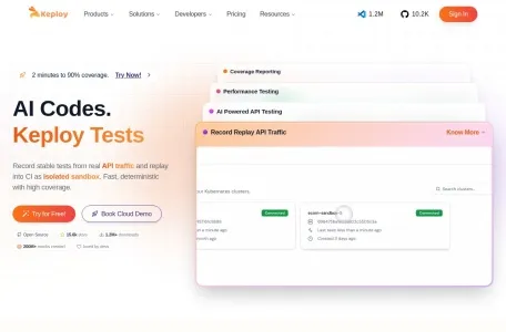 Keploy的网站截图