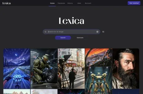 lexica的网站截图