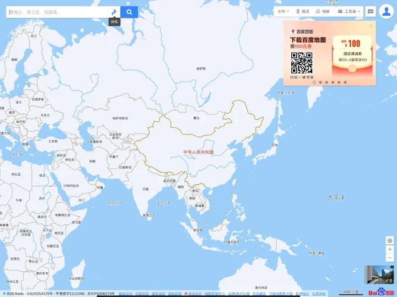 在线地图的网站截图